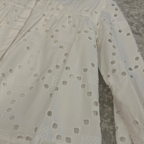 Eyelet White Dress - Picture 2 of 4